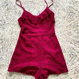 Wine colored romper